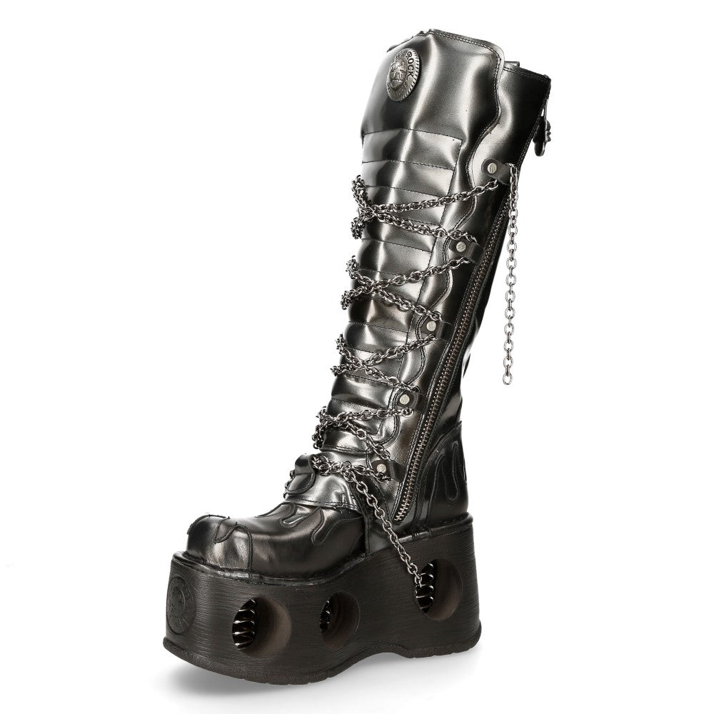 New Rock - Metallic Ankle Boot M-272-C49