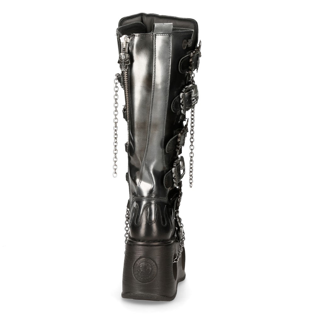 New Rock - Metallic Ankle Boot M-272-C49