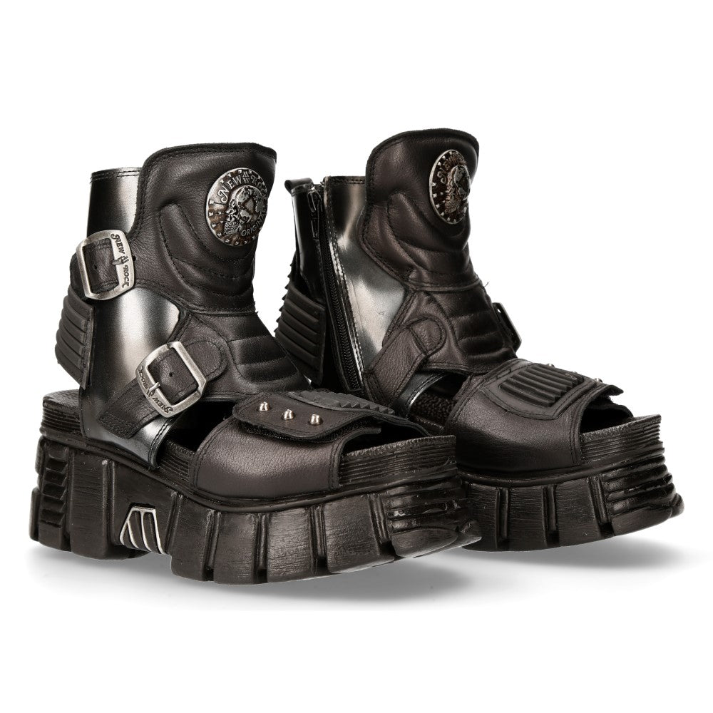 New Rock - Cut-Out Buckle Boot M-BIOS106-C4 | New Rock Australia
