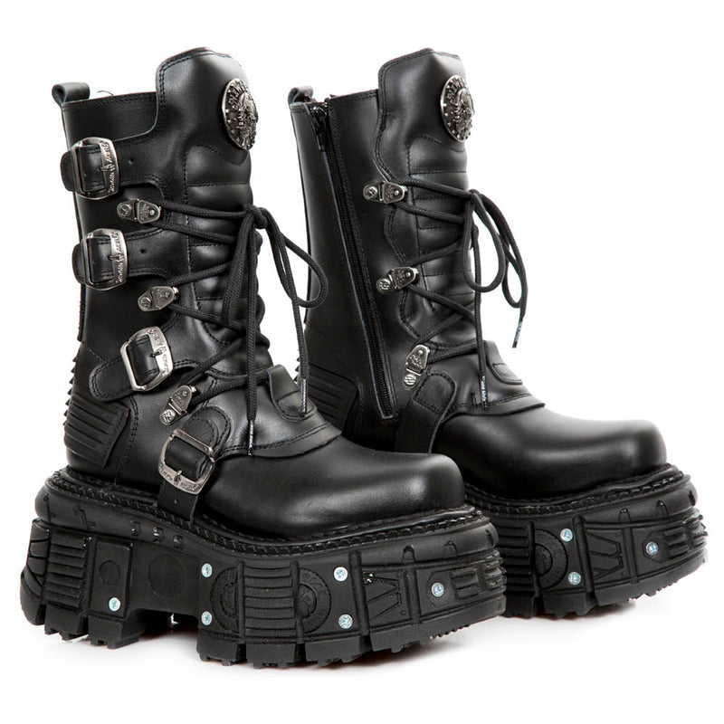 New Rock - Metallic Ankle Boot M-TANK002-C10