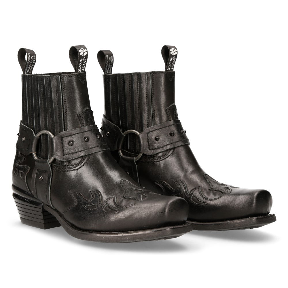 New Rock – West Collection Leather Ankle Boot 7966-C10