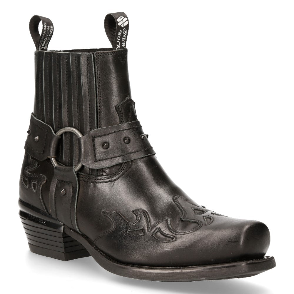 New Rock – West Collection Leather Ankle Boot 7966-C10