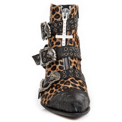 M.WST062-C4-Leopard Print new Rock Boots