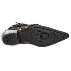 M.WST062-C4-Leopard Print new Rock Boots