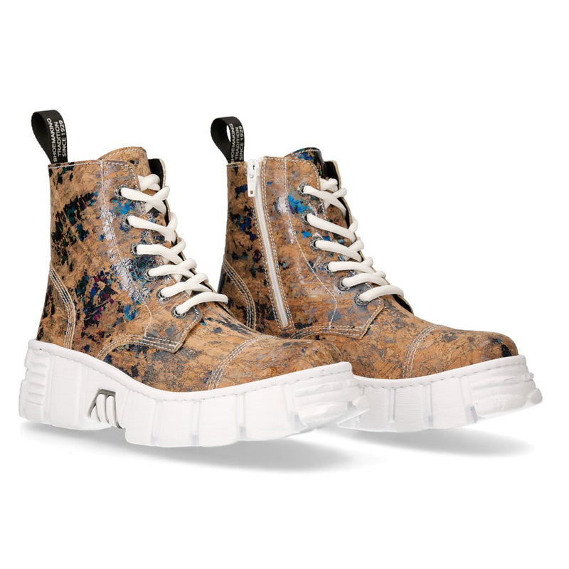 New Rock - Metallic Ankle Boot M-WALL005-V47