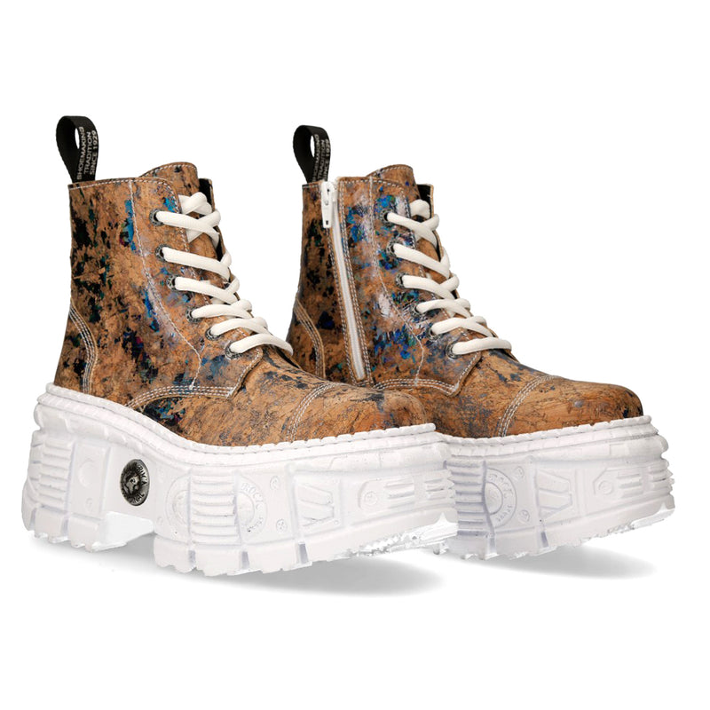 New Rock - Metallic Ankle Boot M-WALL005-V48
