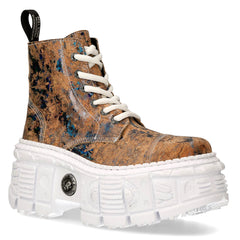 New Rock - Metallic Ankle Boot M-WALL005-V48
