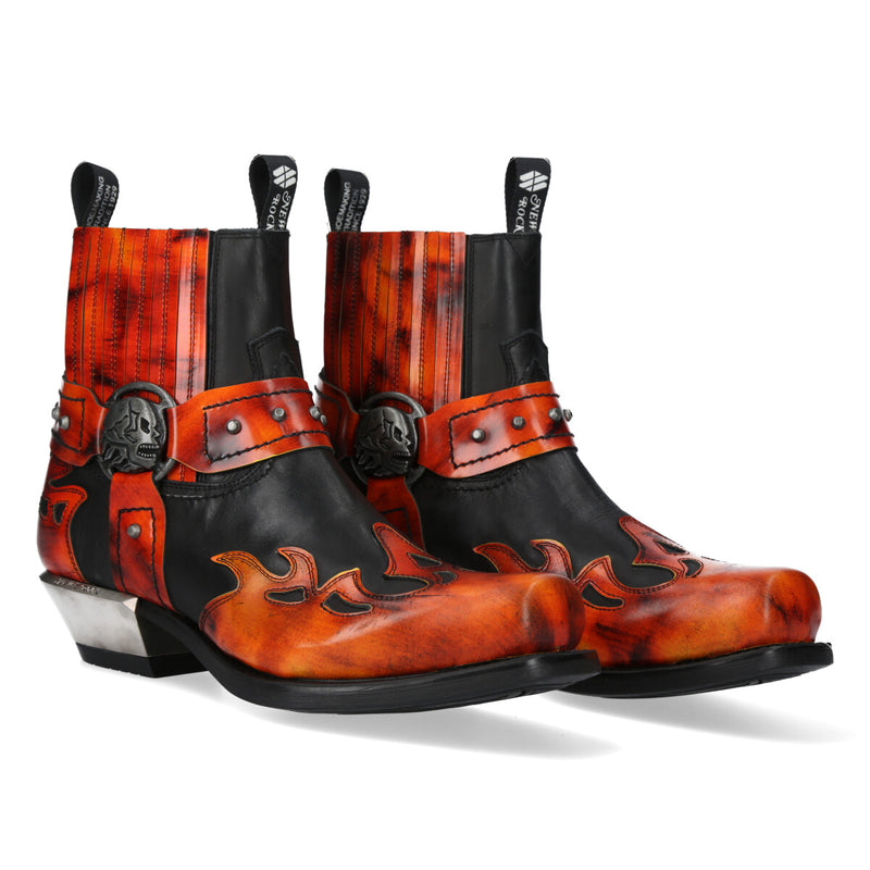 New Rock – West Collection Leather Ankle Boot 7966-C11