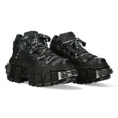 New Rock - Metallic Ankle Boot M-106NLACE-C4