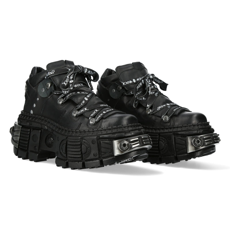 New Rock - Metallic Ankle Boot M-106NLACE-C4