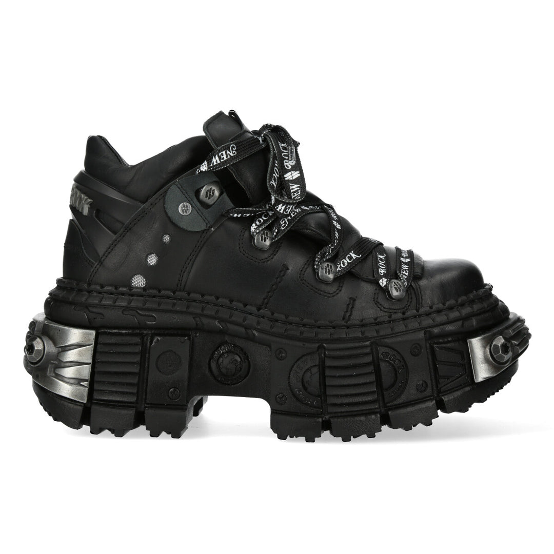 New Rock - Metallic Ankle Boot M-106NLACE-C4