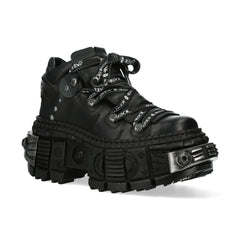 New Rock - Metallic Ankle Boot M-106NLACE-C4