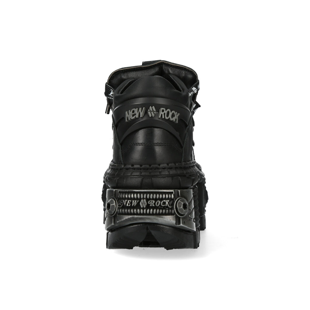 New Rock - Metallic Ankle Boot M-106NLACE-C4