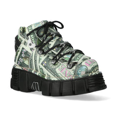 New Rock - Metallic Ankle Boot M-106-C156