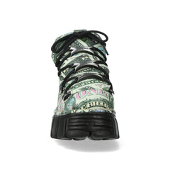 New Rock - Metallic Ankle Boot M-106-C156
