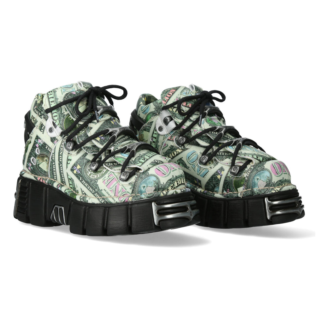 New Rock - Metallic Ankle Boot M-106-C157