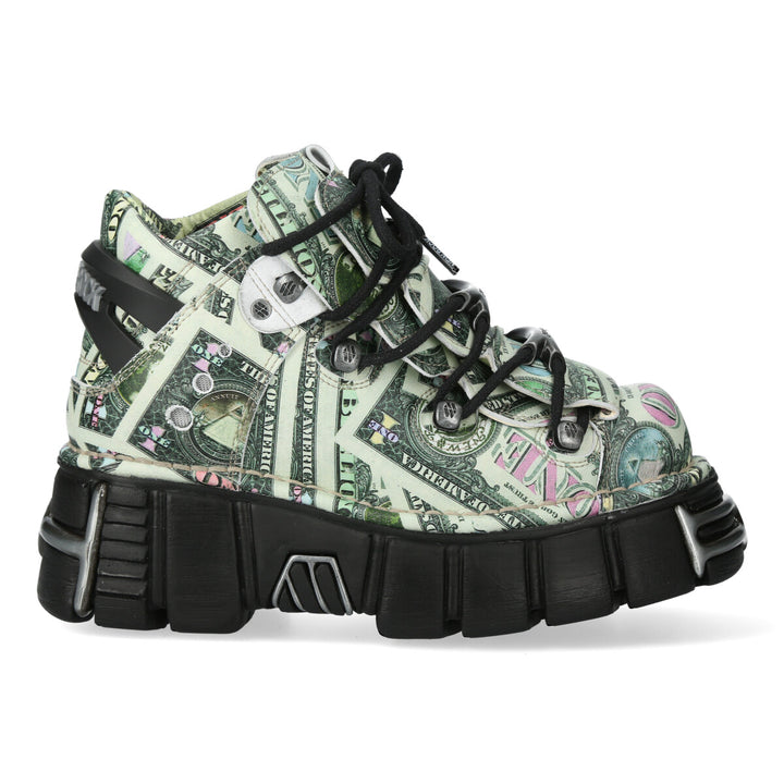 New Rock - Metallic Ankle Boot M-106-C157