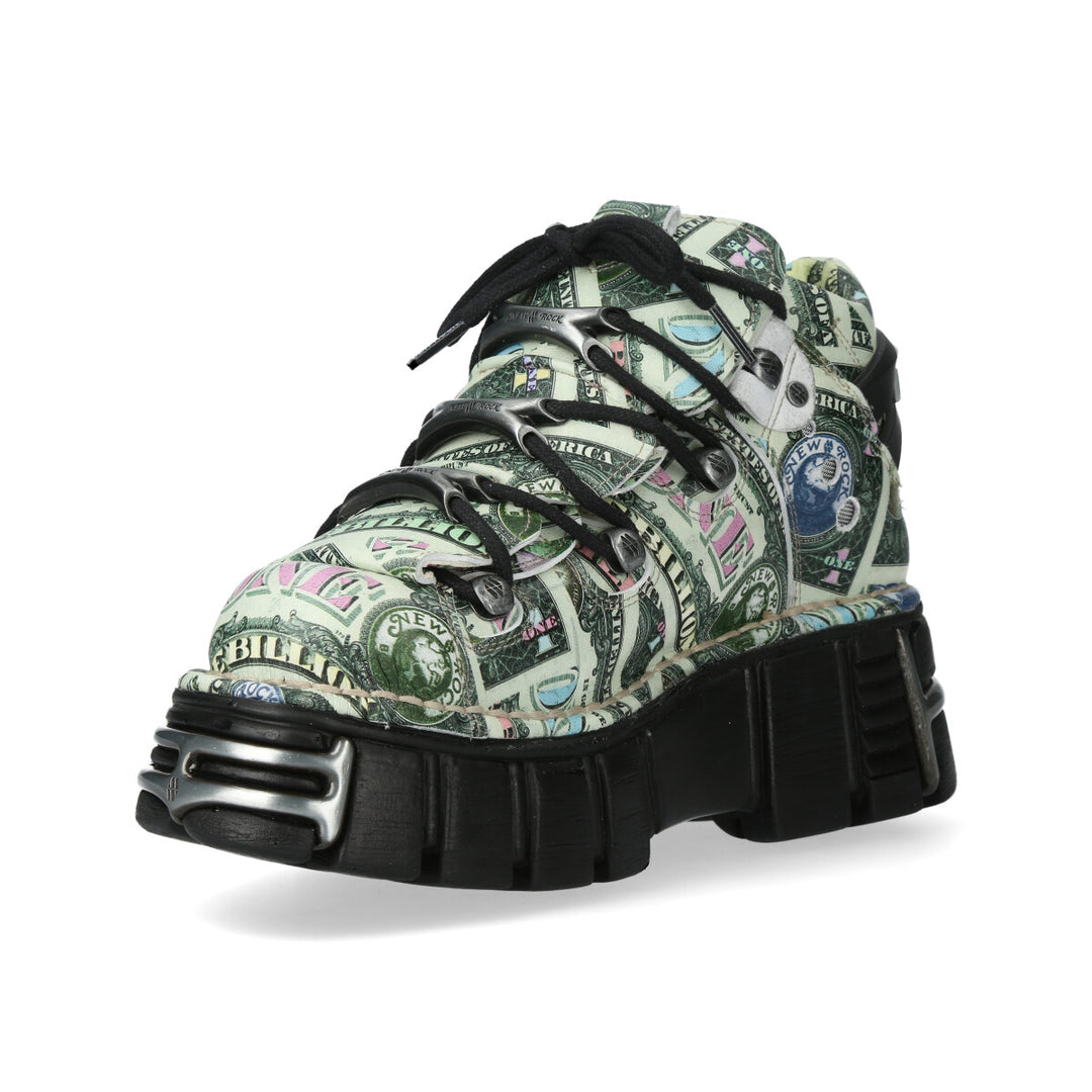 New Rock - Metallic Ankle Boot M-106-C157