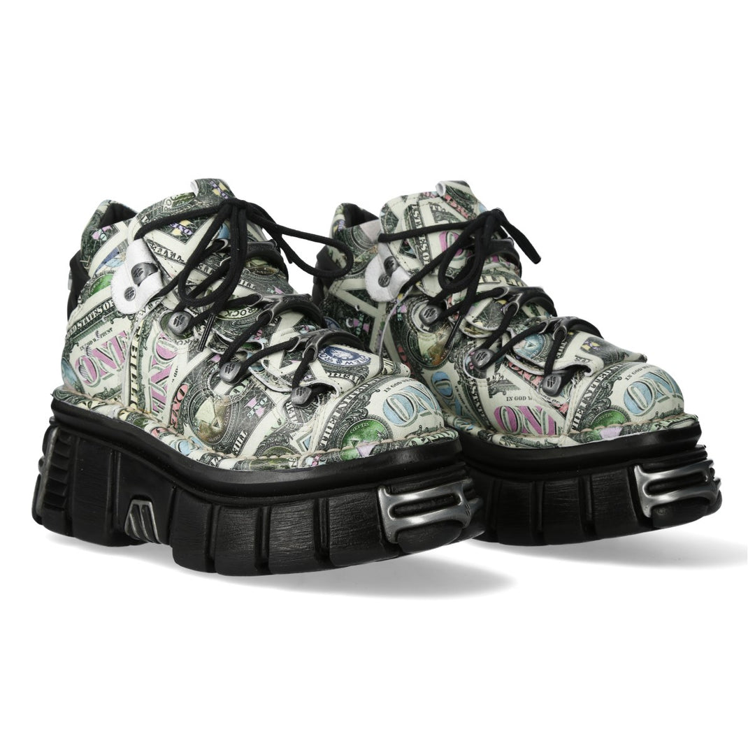 New Rock - Metallic Ankle Boot M-106-C159