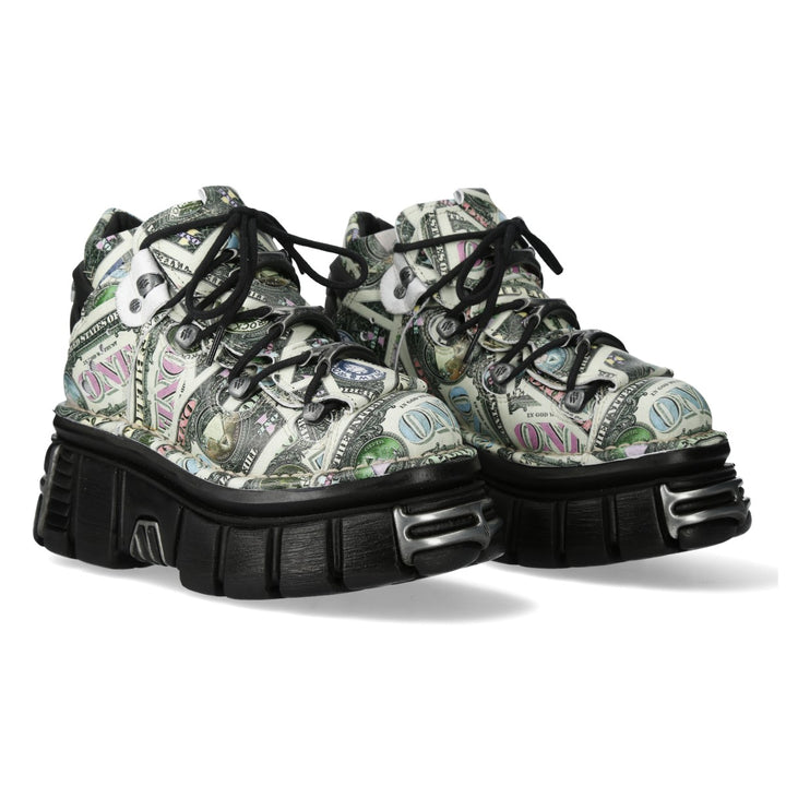 New Rock - Metallic Ankle Boot M-106-C159