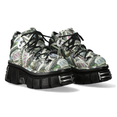 New Rock - Metallic Ankle Boot M-106-C159