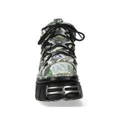 New Rock - Metallic Ankle Boot M-106-C159