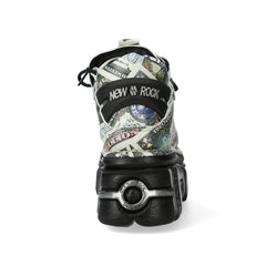 New Rock - Metallic Ankle Boot M-106-C159