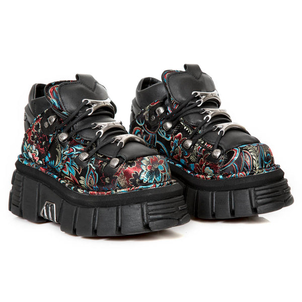 New Rock M-106-C53 Leather Ankle Boot – Metallic Collection | Official ...