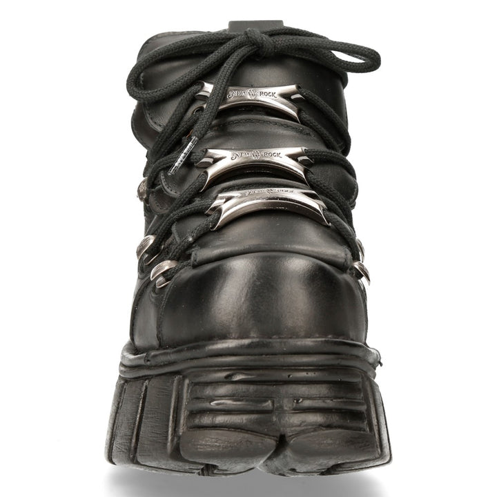 New Rock M-106-C66 Leather Ankle Boot – Metallic Collection