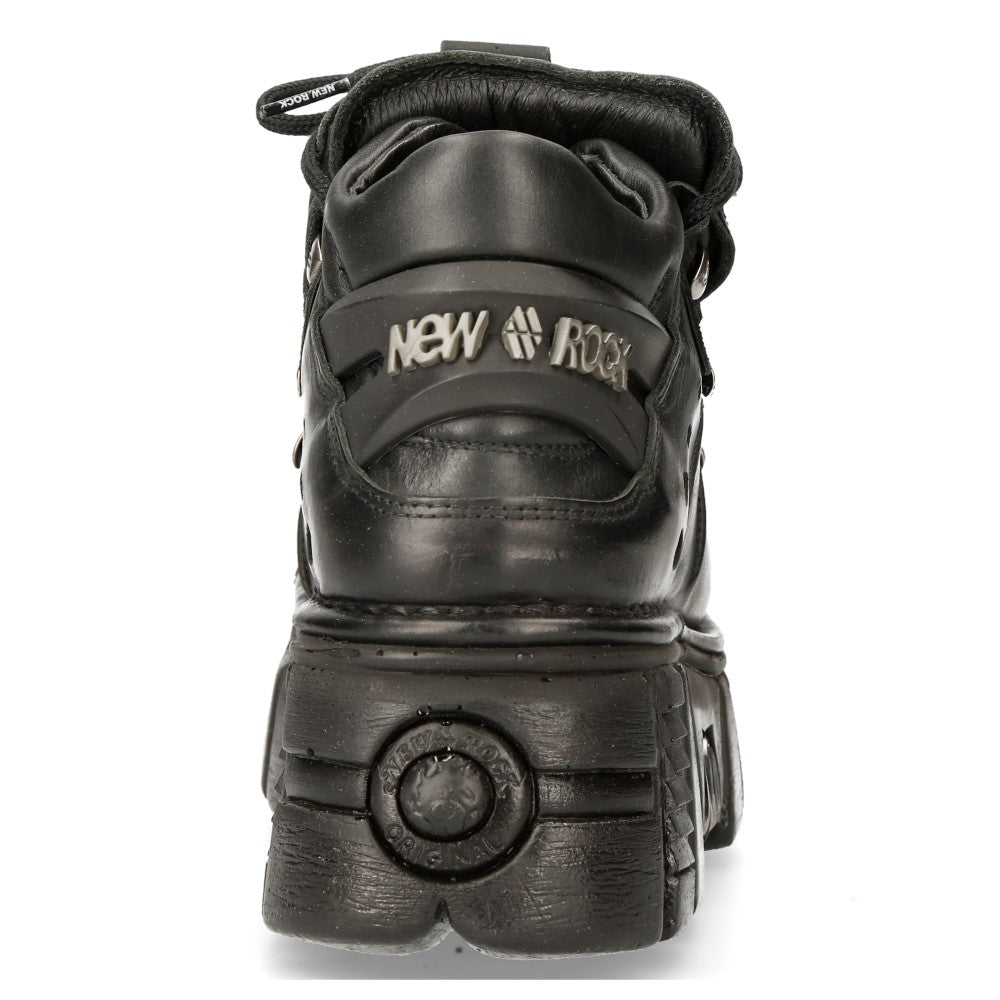 New Rock M-106-C66 Leather Ankle Boot – Metallic Collection