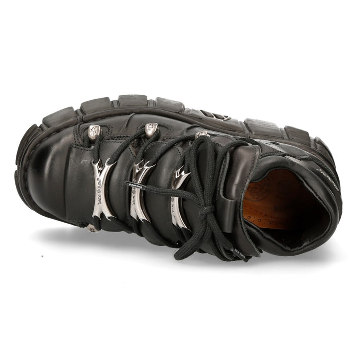 New Rock M-106-C66 Leather Ankle Boot – Metallic Collection