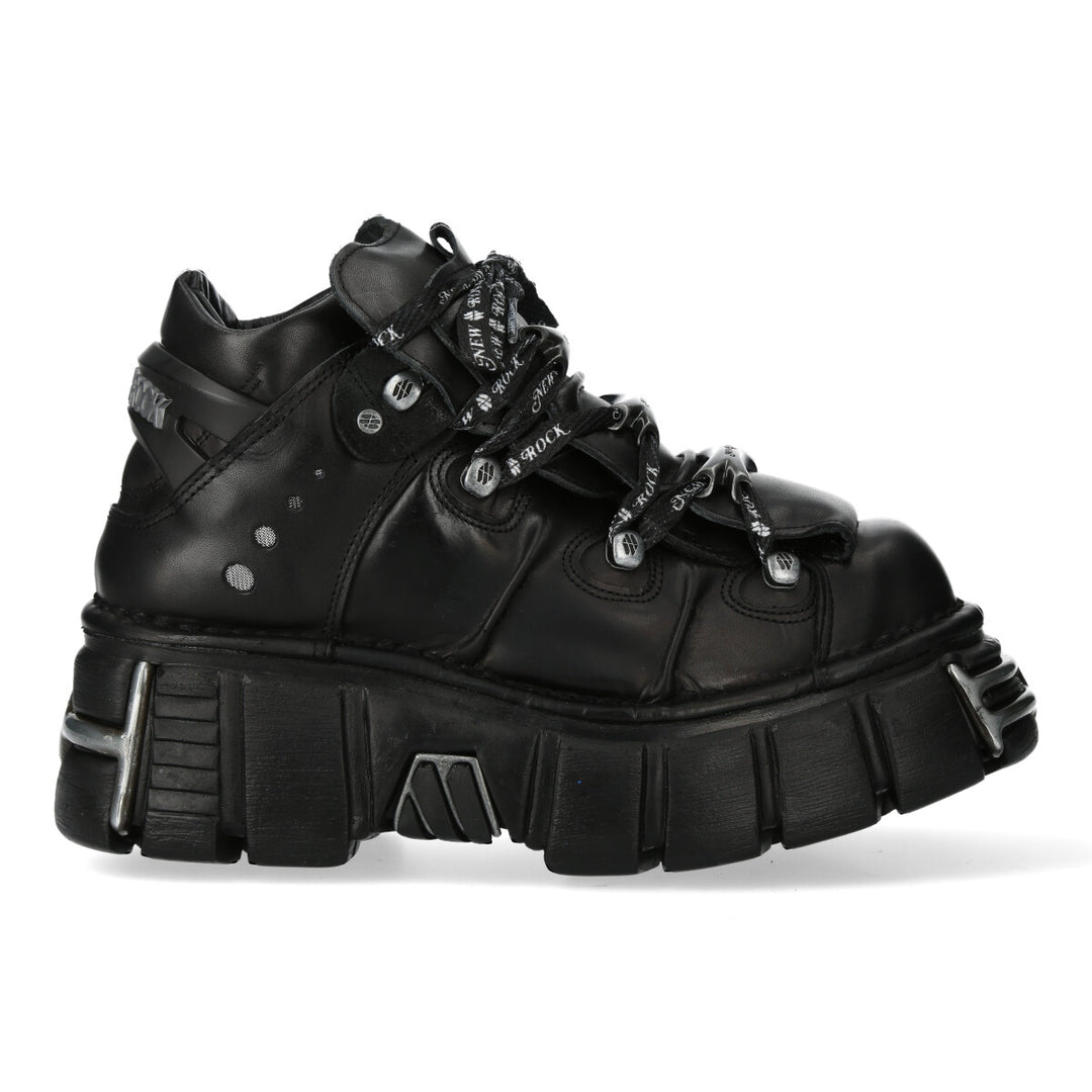 New Rock - Metallic Ankle Boot M-106LACE-S1