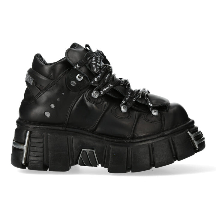 New Rock - Metallic Ankle Boot M-106LACE-S1