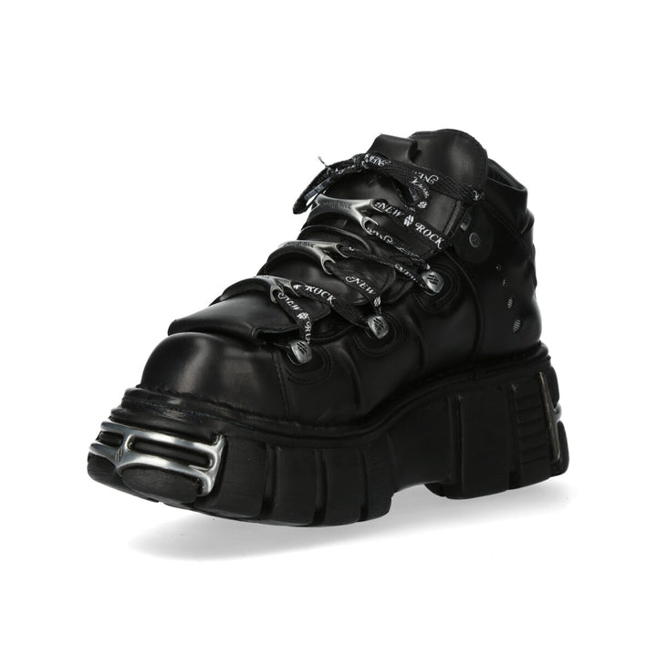 New Rock - Metallic Ankle Boot M-106LACE-S1