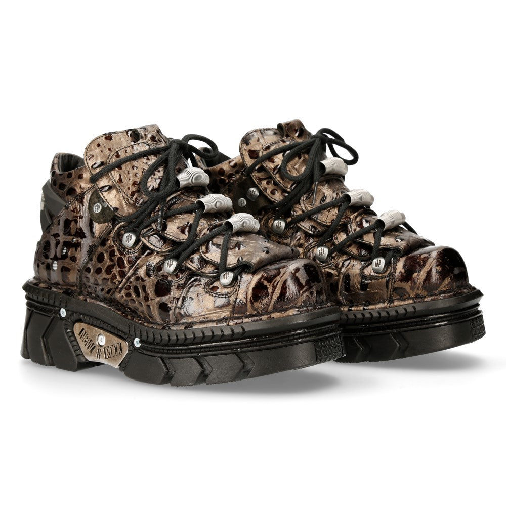 New Rock - Metallic Ankle Boot M-106M-C14