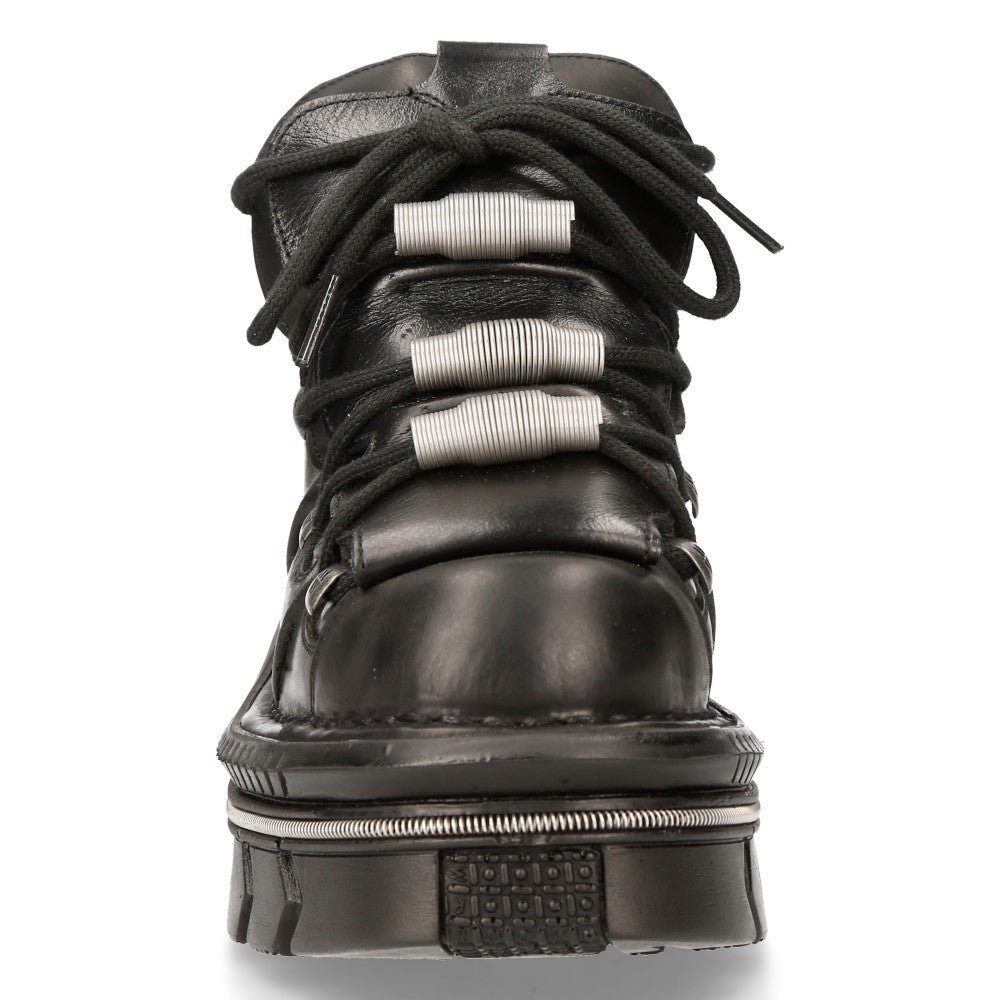 New Rock M-106M-C1 Leather Ankle Boot – Metallic Collection