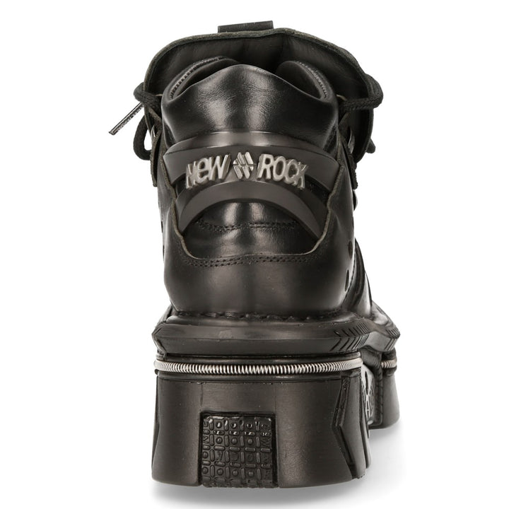 New Rock M-106M-C1 Leather Ankle Boot – Metallic Collection