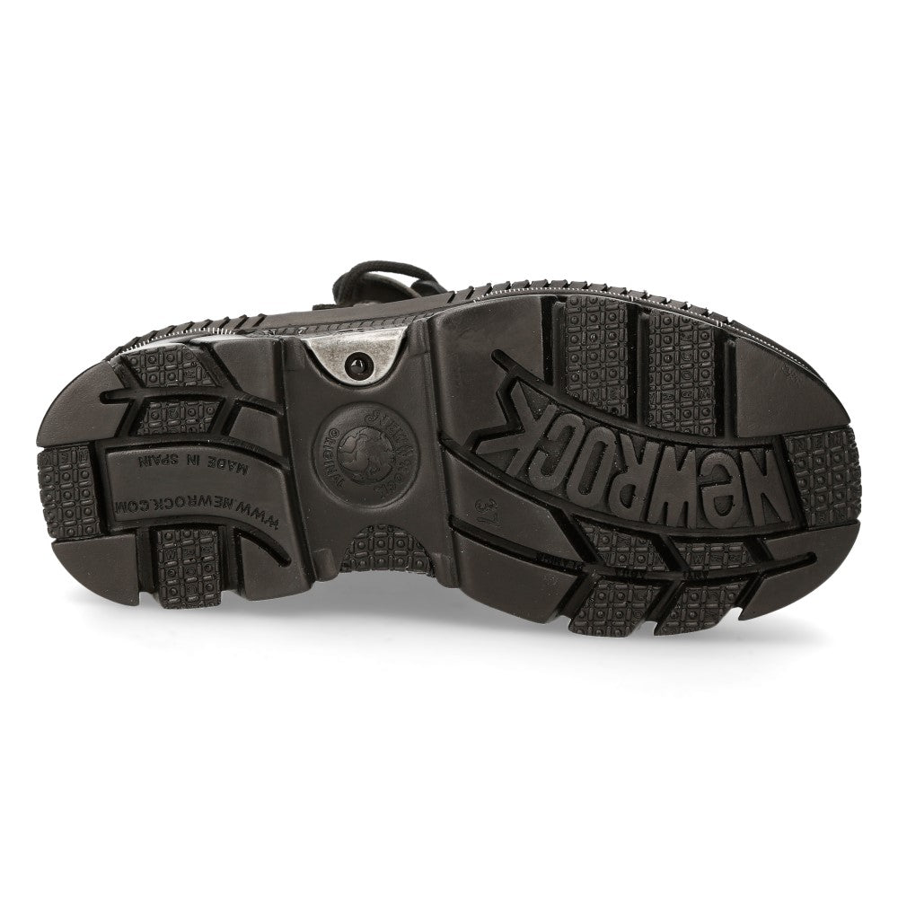 New Rock M-106M-C1 Leather Ankle Boot – Metallic Collection