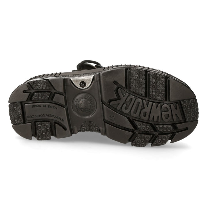 New Rock M-106M-C1 Leather Ankle Boot – Metallic Collection