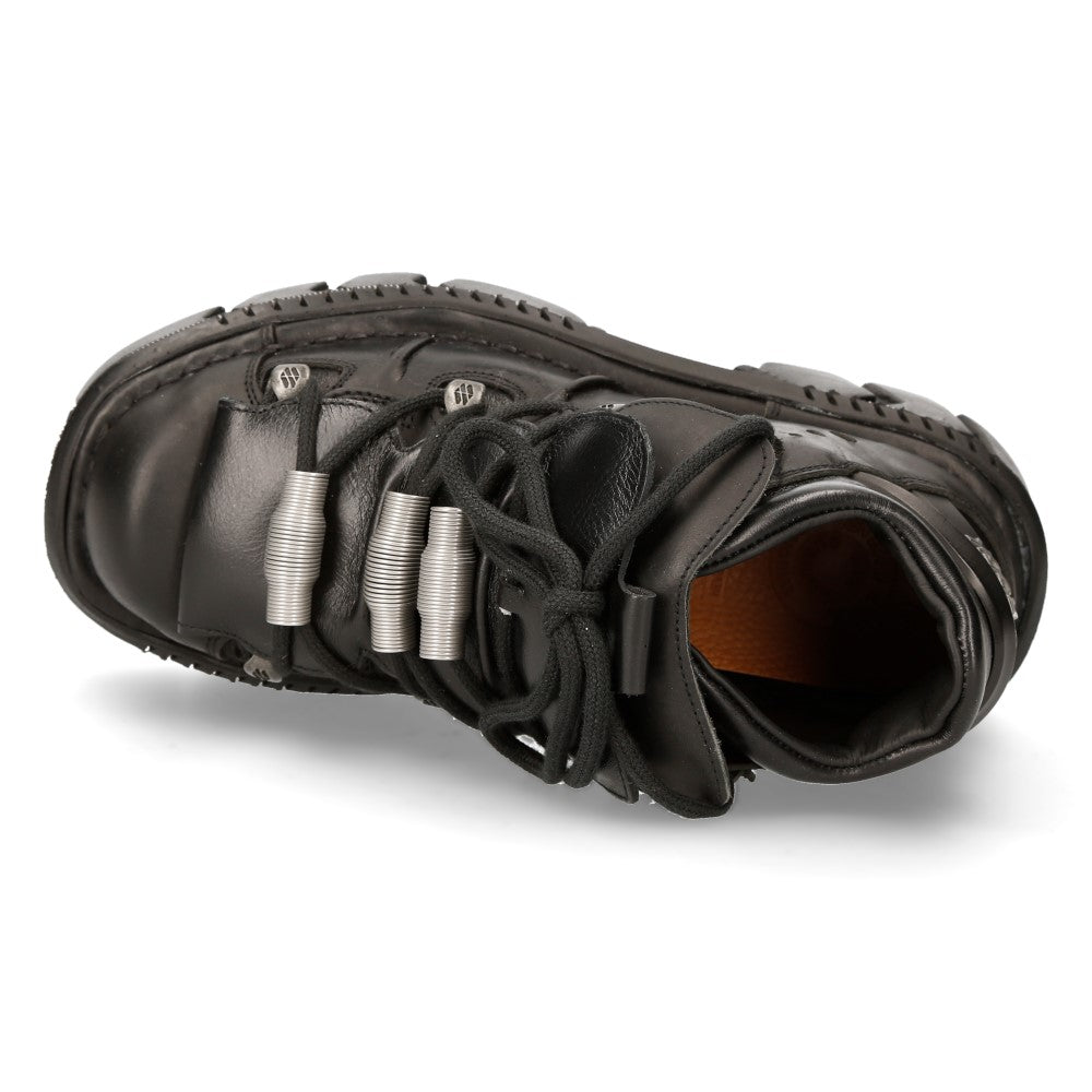 New Rock M-106M-C1 Leather Ankle Boot – Metallic Collection