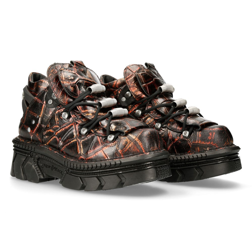 New Rock - Metallic Ankle Boot M-106M-C7