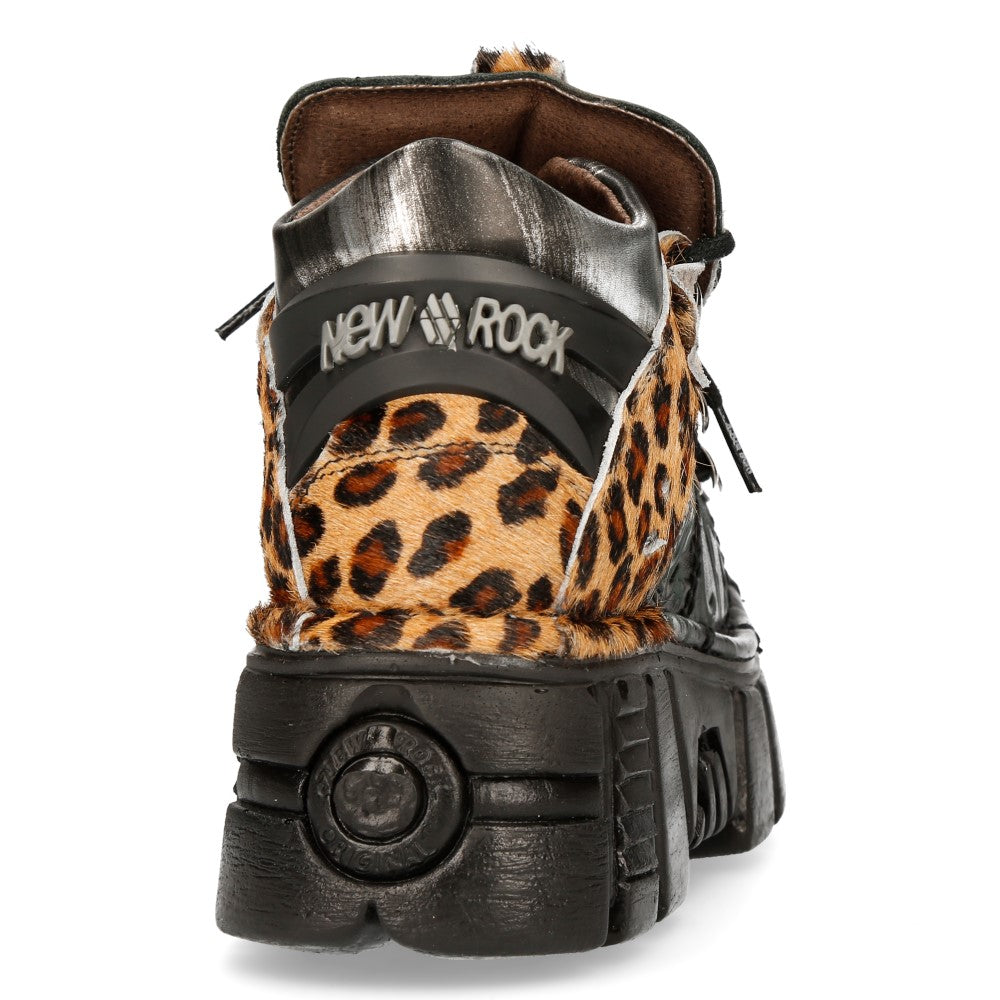 New Rock - Metallic Ankle Boot M-106NB-C2