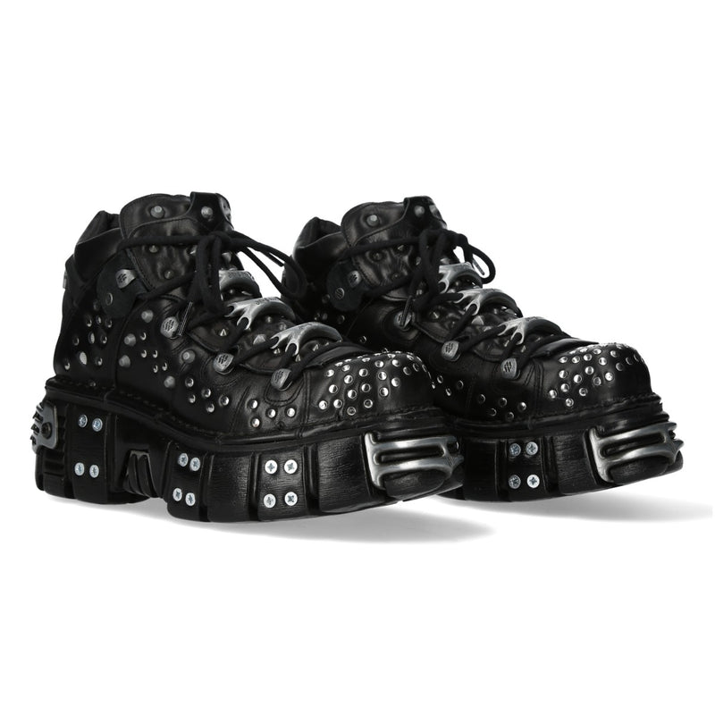 New Rock Metallic Ankle Boot M‑106NRP‑C2