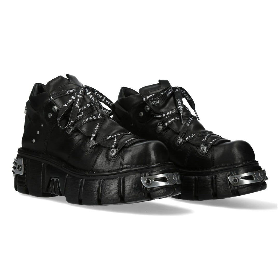 New Rock - Metallic Ankle Boot M-106NSHLACE-C2