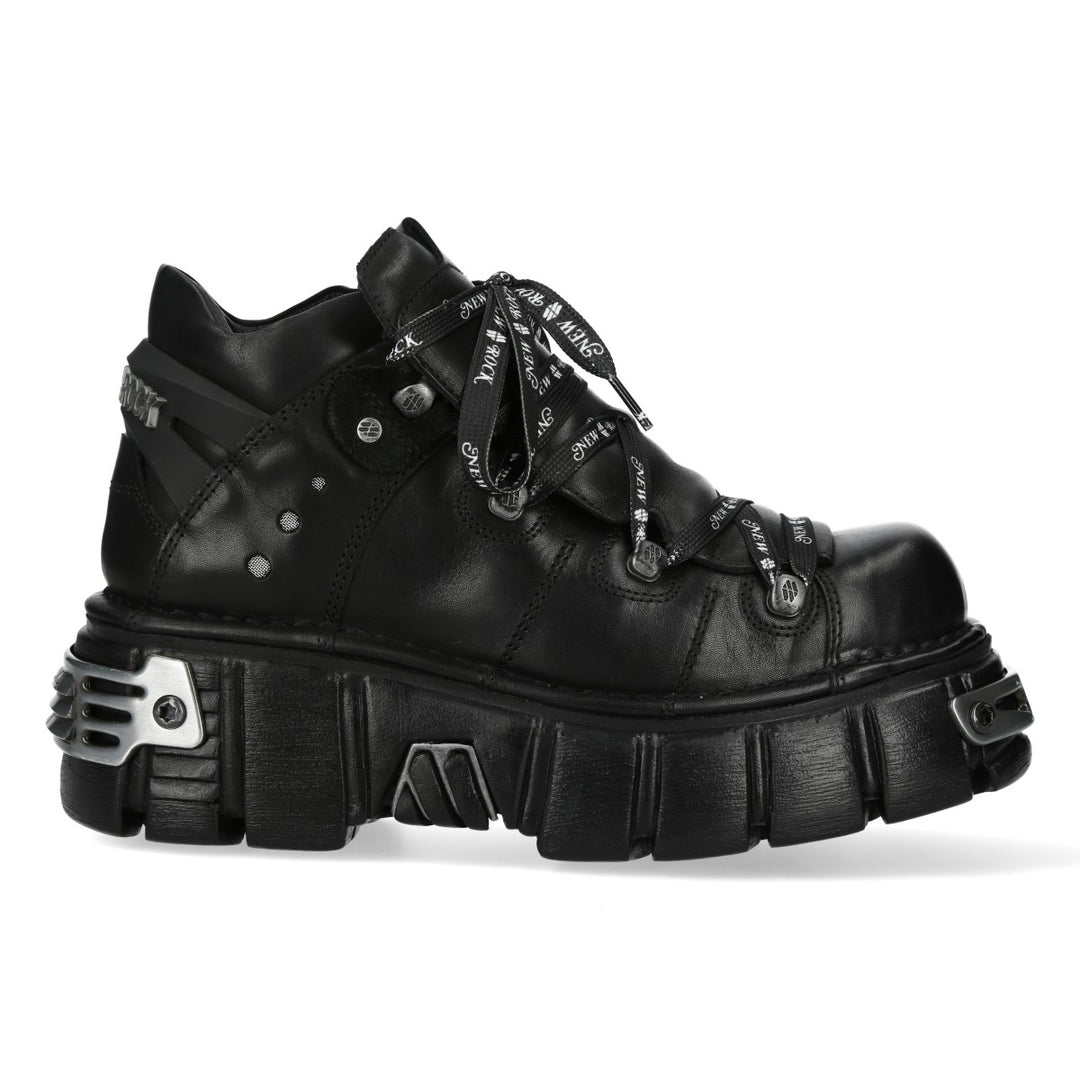 New Rock - Metallic Ankle Boot M-106NSHLACE-C2