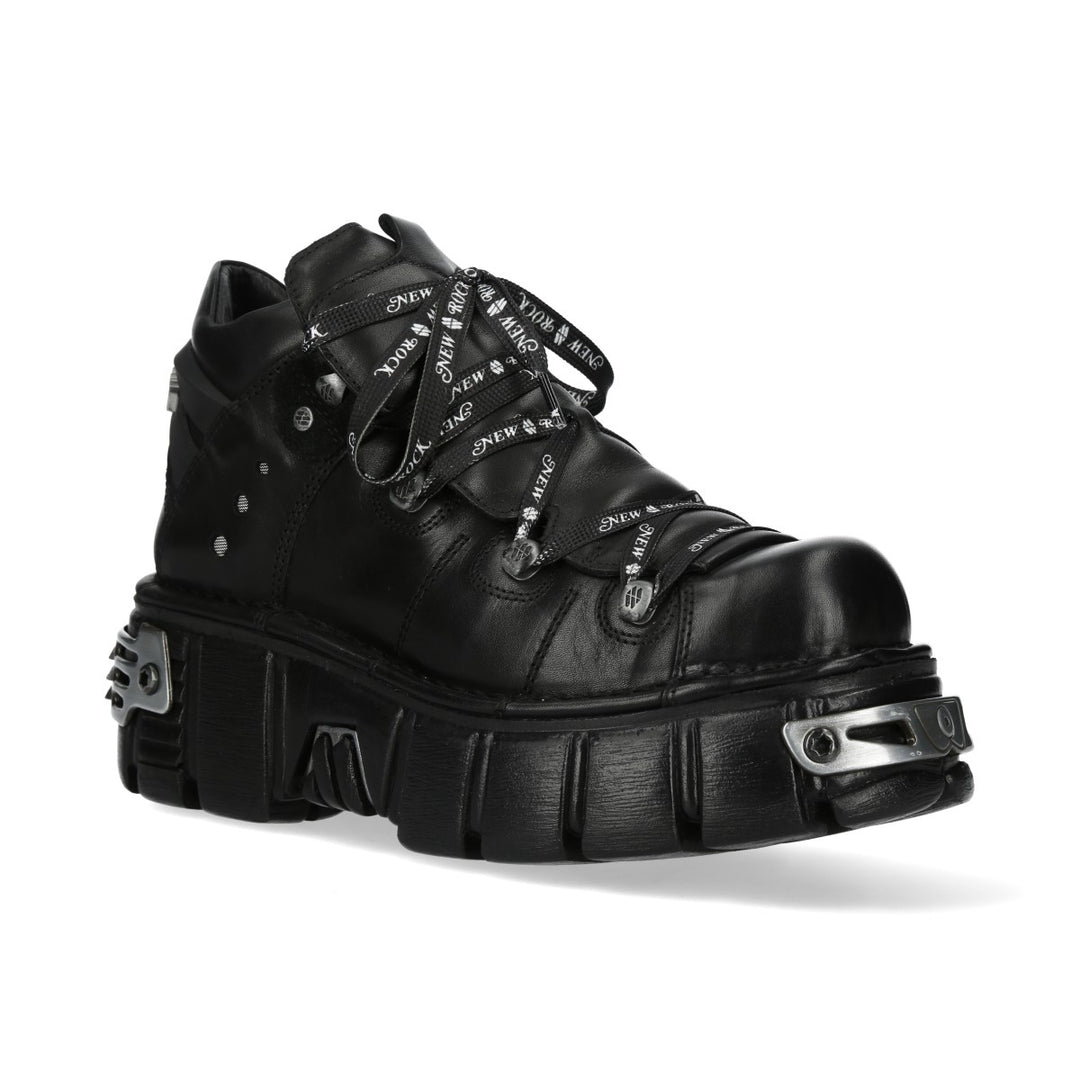 New Rock - Metallic Ankle Boot M-106NSHLACE-C2