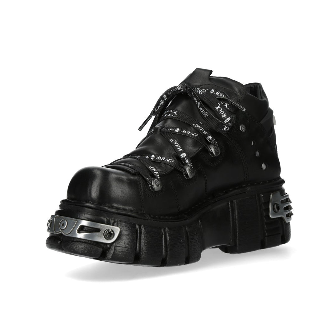 New Rock - Metallic Ankle Boot M-106NSHLACE-C2