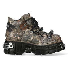 New Rock - Metallic Ankle Boot M-106RP-C1
