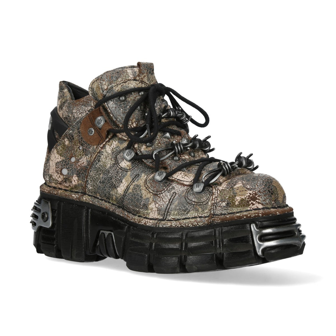 New Rock - Metallic Ankle Boot M-106RP-C1