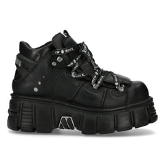 New Rock - Metallic Ankle Boot M-106SHLACE-C1